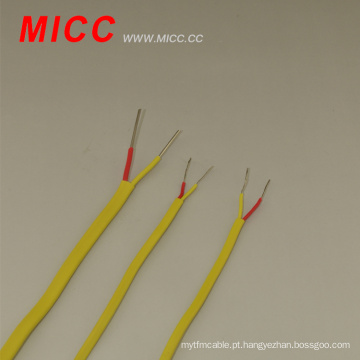 Fio de termopar revestido com PVC isolado tipo MICC K